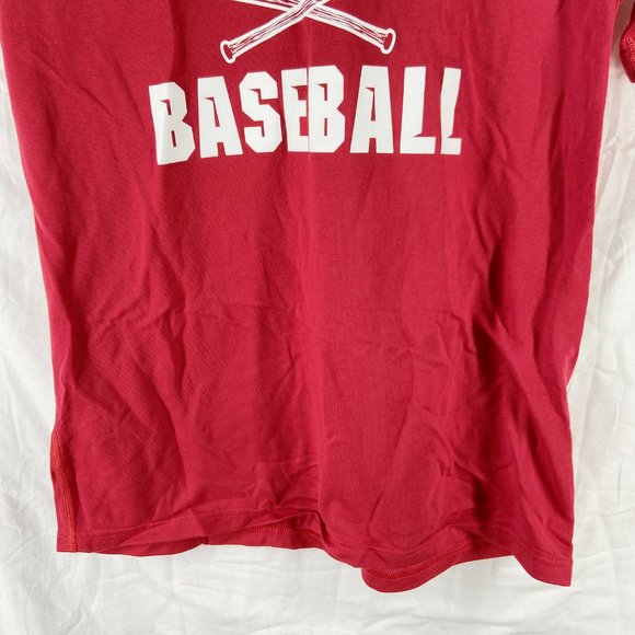 Adidas Climalite Vintage Red North Carolina Wolfpack Baseball T-Shirt Size M - Picture 10 of 11
